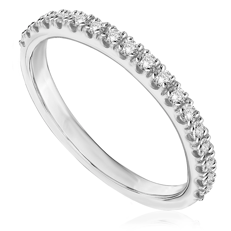 Pierścionek zaręczynowy z brylantami Ventego z białego złota