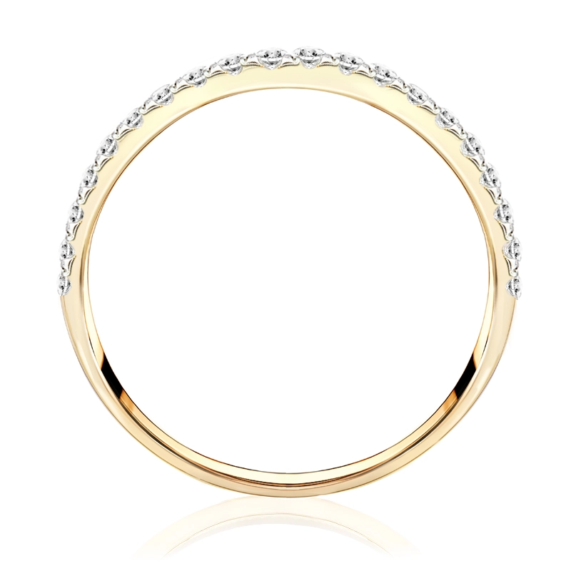 Pierścionek zaręczynowy z brylantami Ventego z żółtego złota