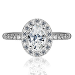 Pierścionek zaręczynowy z brylantami Ventego z białego złota