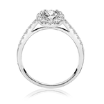 Pierścionek zaręczynowy z brylantami Ventego z białego złota