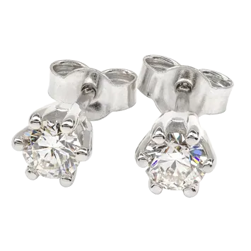 Kolczyki z diamentami Kartezja z białego złota 0,47ct