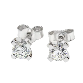 Kolczyki z diamentami Kartezja z białego złota 0,60ct