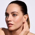 Kolczyki z brylantami Kartezja z żółtego złota