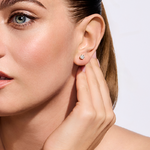 Kolczyki z brylantami Kartezja z żółtego złota