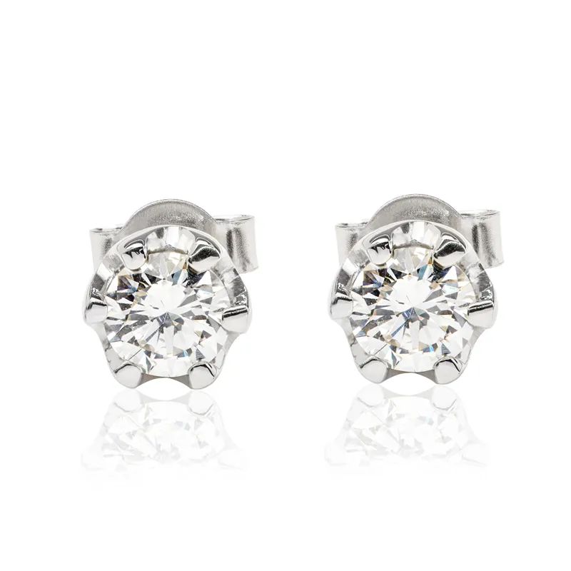 Kolczyki z diamentami Kartezja z białego złota 0,66ct