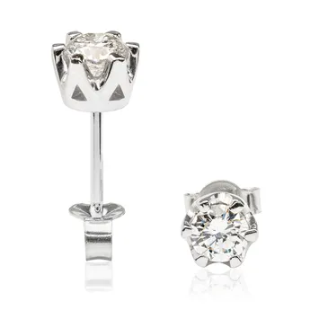 Kolczyki z diamentami Kartezja z białego złota 0,66ct