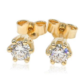 Kolczyki z diamentami Kartezja z żółtego złota 0,60ct