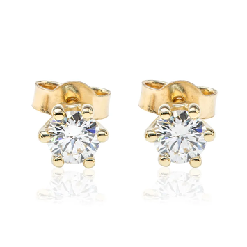 Kolczyki z diamentami Kartezja z żółtego złota 0,60ct
