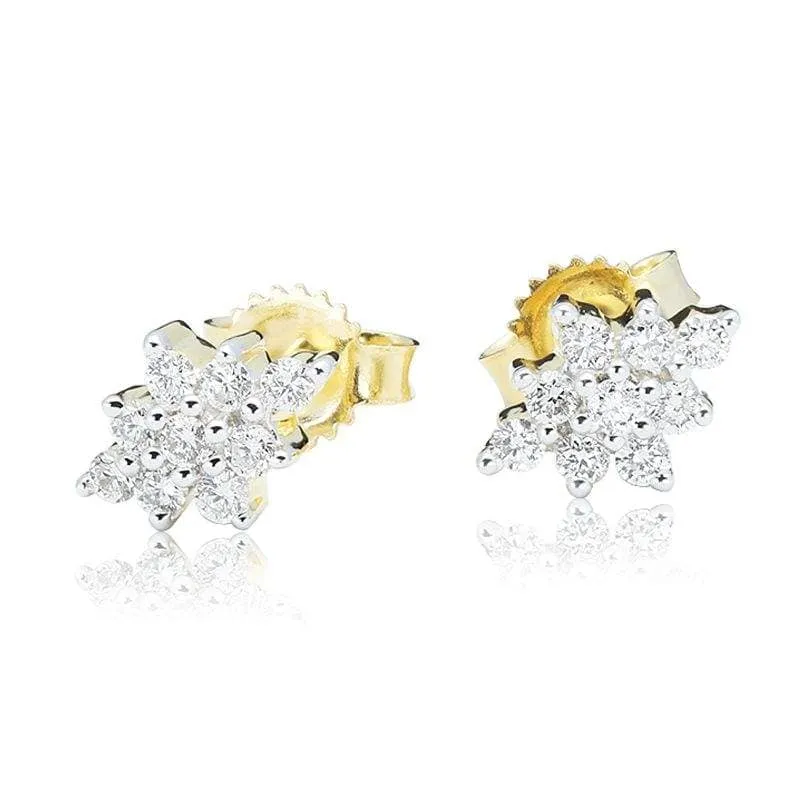 Kolczyki z brylantami Ventego z żółtego złota