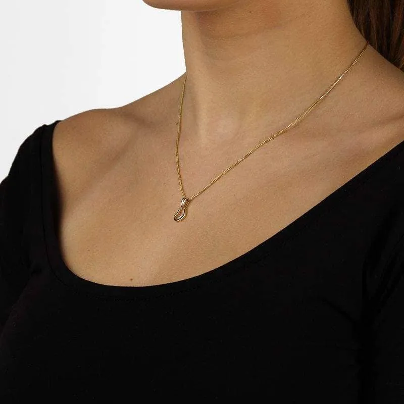 Zawieszka z diamentem Kartezja z żółtego złota 0,06ct