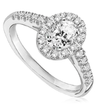 Pierścionek zaręczynowy z brylantami Ventego z białego złota