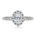 Pierścionek zaręczynowy z brylantami Ventego z białego złota