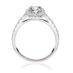 Pierścionek zaręczynowy z brylantami Ventego z białego złota