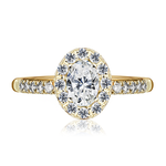 Pierścionek zaręczynowy z brylantami Ventego z żółtego złota