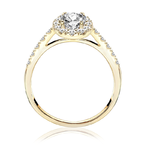 Pierścionek zaręczynowy z brylantami Ventego z żółtego złota