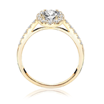 Pierścionek zaręczynowy z brylantami Ventego z żółtego złota