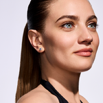 Kolczyki z brylantami i szafirami Ventego z białego złota