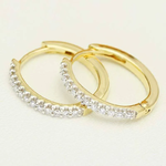 Kolczyki z brylantami Sablo z żółtego złota