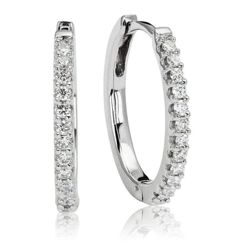 Kolczyki z diamentami Sablo z białego złota K1453BB 0,17ct Kolczyki z diamentami Sablo z białego złota 0,17ct