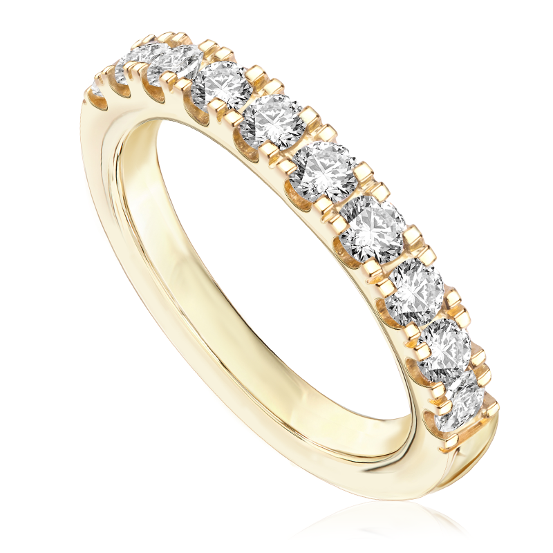 Pierścionek zaręczynowy z brylantami Ventego z żółtego złota