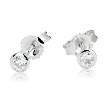 Kolczyki z diamentami Kartezja z białego złota 0,15ct
