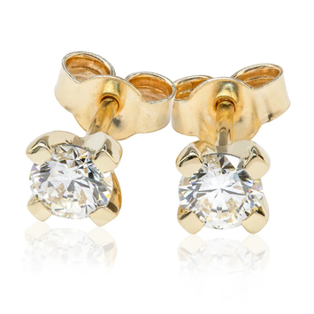 Kolczyki z diamentami Kartezja z żółtego złota 0,80ct