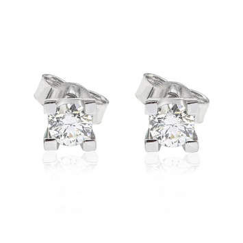 Kolczyki z diamentami Kartezja z białego złota 0,80ct