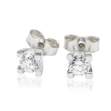 Kolczyki z diamentami Kartezja z białego złota 0,80ct