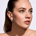 Kolczyki z brylantami i szmaragdami Ventego z żółtego złota