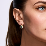 Kolczyki z brylantami i szmaragdami Ventego z żółtego złota