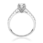 Pierścionek zaręczynowy z brylantami Ventego z białego złota