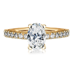 Pierścionek zaręczynowy z brylantami Ventego z żółtego złota