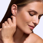 Kolczyki z brylantami Kartezja z żółtego złota