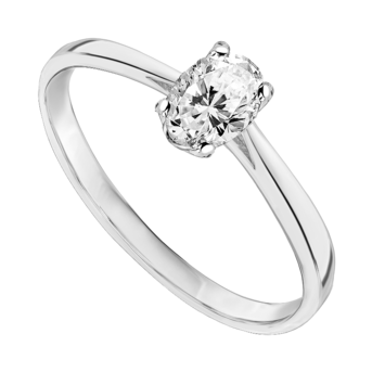 Pierścionek zaręczynowy z diamentem Ventego z żółtego złota 0,22ct