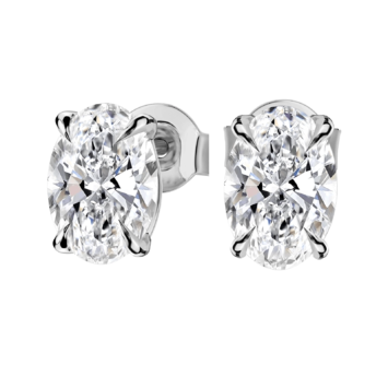 Kolczyki z diamentami Kartezja z białego złota 2,00ct