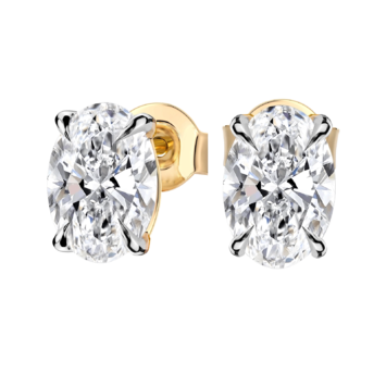 Kolczyki z brylantami Kartezja z żółtego złota 2,00ct