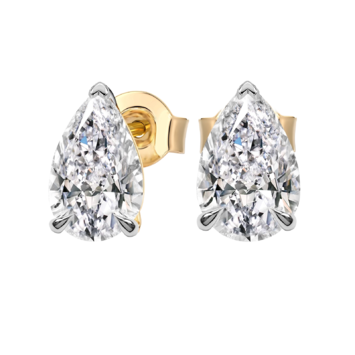 Kolczyki z brylantami Kartezja z żółtego złota 2,00ct
