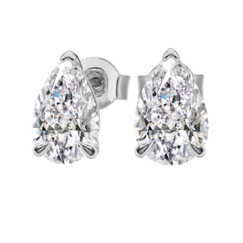 Kolczyki z diamentami Kartezja z białego złota 3,00ct