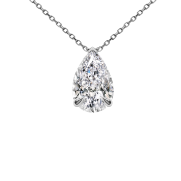Zawieszka z diamentem Kartezja z białego złota 1,00ct