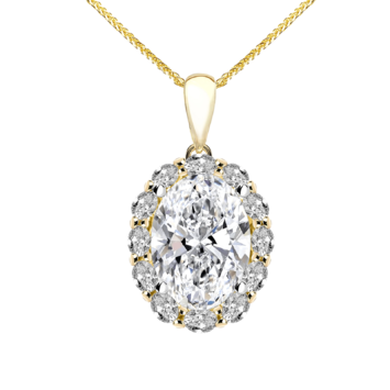 Zawieszka z brylantami Kartezja z żółtego złota 2,72ct