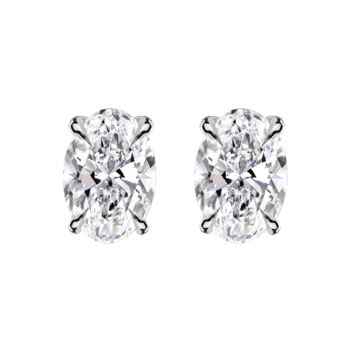 Kolczyki z diamentami Kartezja z białego złota 1,00ct