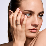 Pierścionek zaręczynowy z brylantami Sablo z żółtego złota