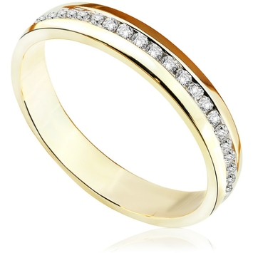 Pierścionek zaręczynowy Sablo z diamentami z żółtego złota OB431ZB 0,15ct