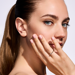 Pierścionek zaręczynowy z brylantem Kartezja z żółtego złota