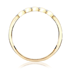 Pierścionek zaręczynowy z brylantami Sablo z żółtego złota