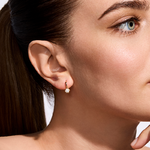 Kolczyki z brylantami Kartezja z żółtego złota