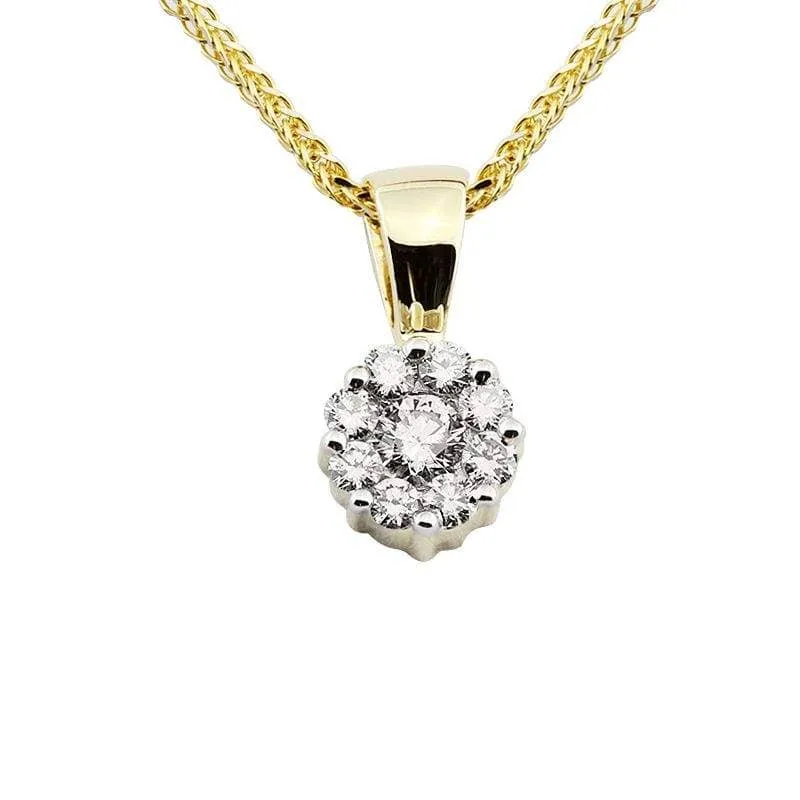 Zawieszka z diamentami z żółtego złota Z0403ZBct