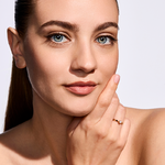 Pierścionek zaręczynowy z brylantem Kartezja z żółtego złota