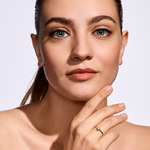 Pierścionek zaręczynowy z brylantem Kartezja z żółtego złota