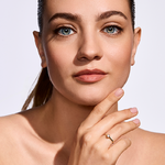 Pierścionek zaręczynowy z brylantem Kartezja z żółtego złota